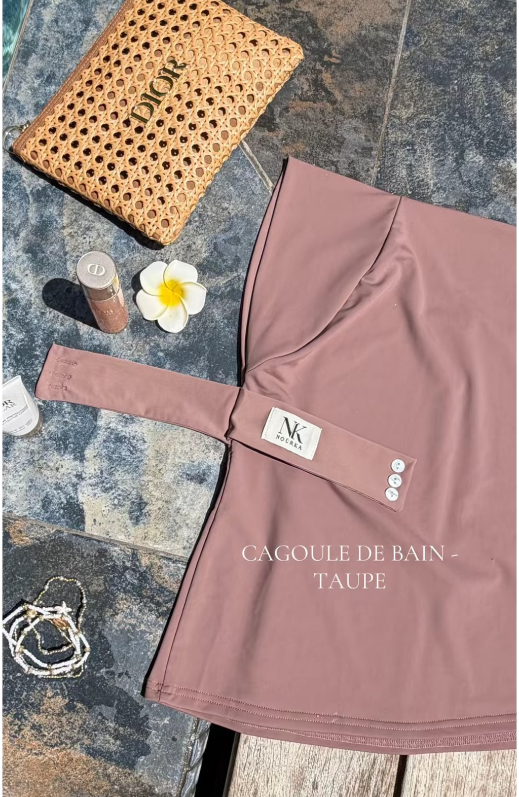 CAGOULE DE BAIN - TAUPE
