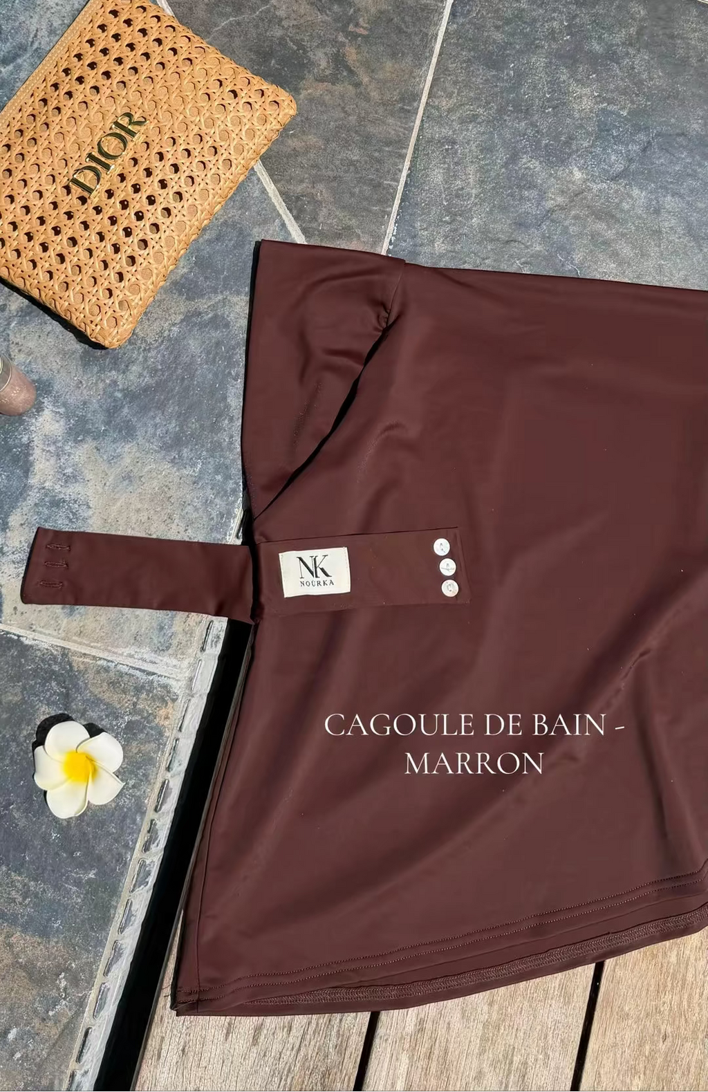 CAGOULE DE BAIN - MARRON