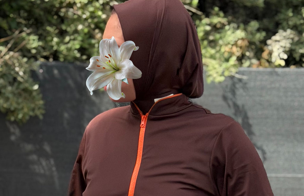 CAGOULE DE BAIN - MARRON