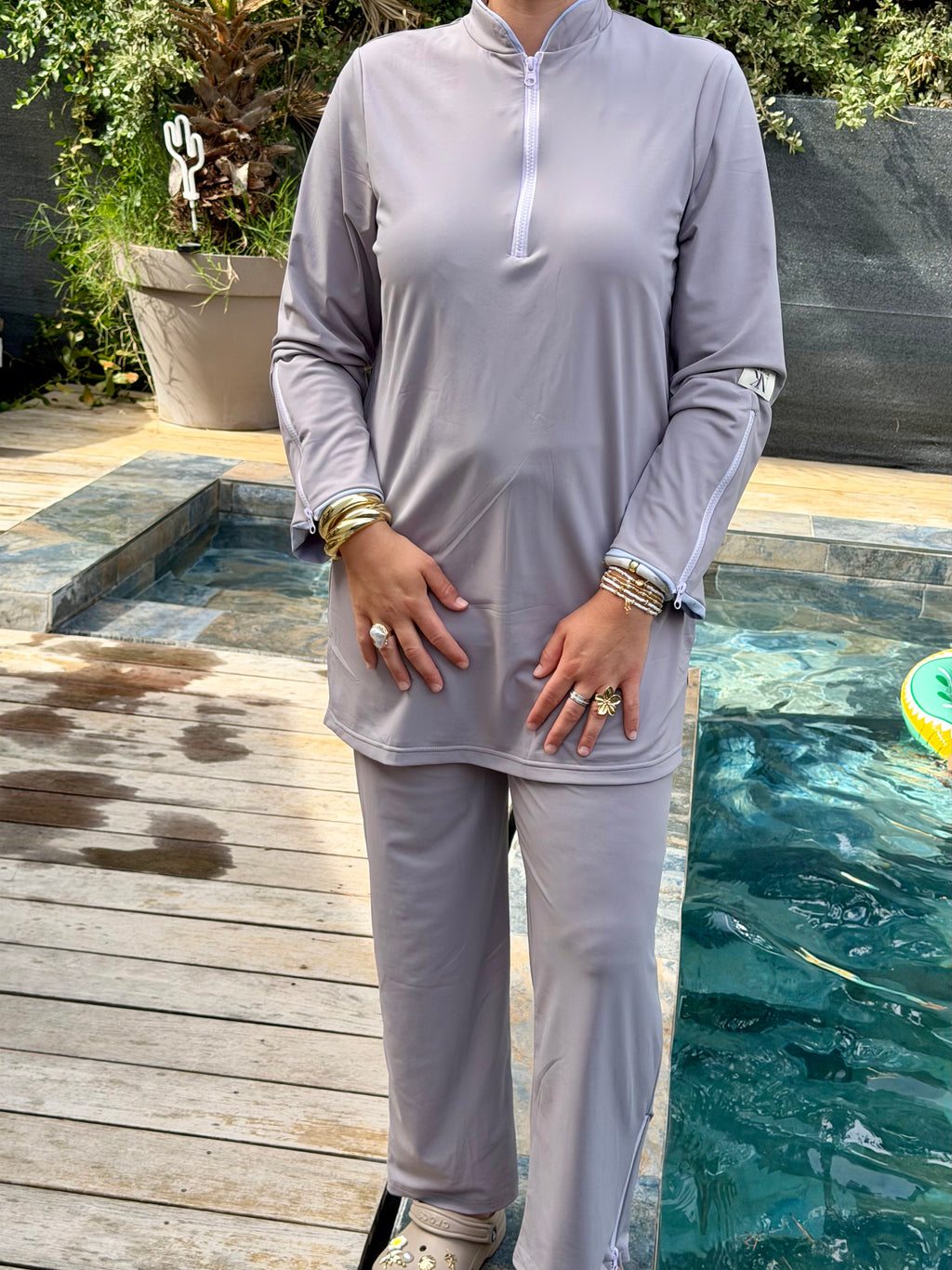 BURKINI GRIS LILA