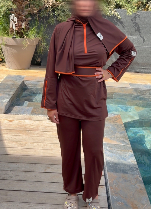 BURKINI MARRON