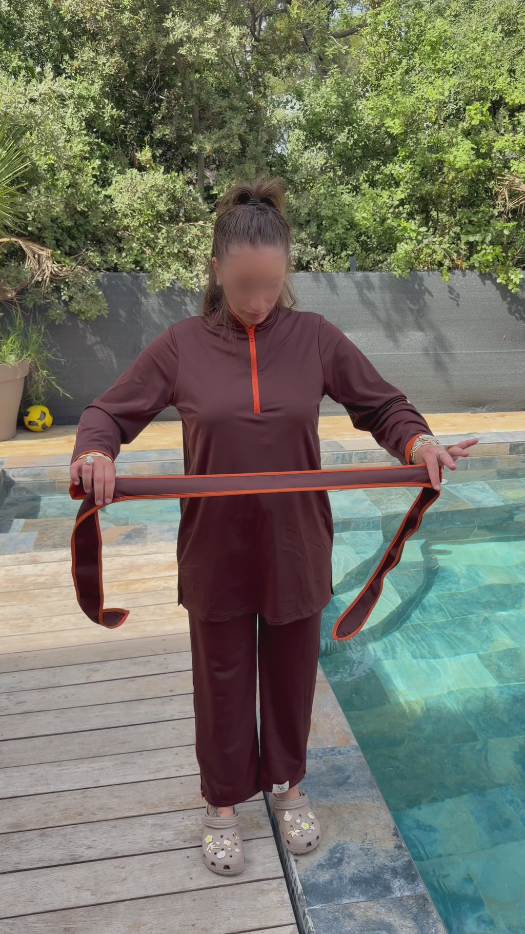 BURKINI MARRON